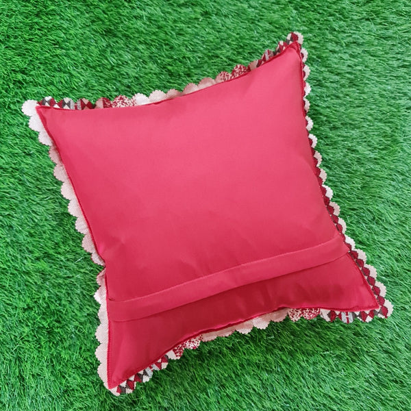 Maroon Velvet Cushion Cover