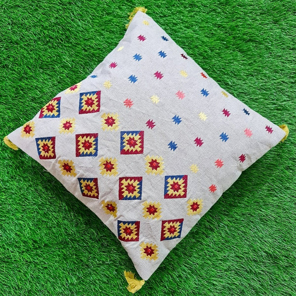 Cotton Embroidery Cushion Cover