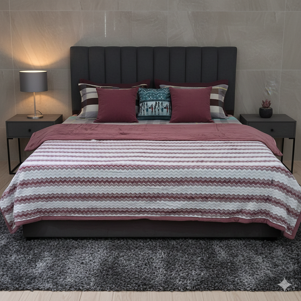 Brick-o-la Double Warm and Reversible Duvet Cover