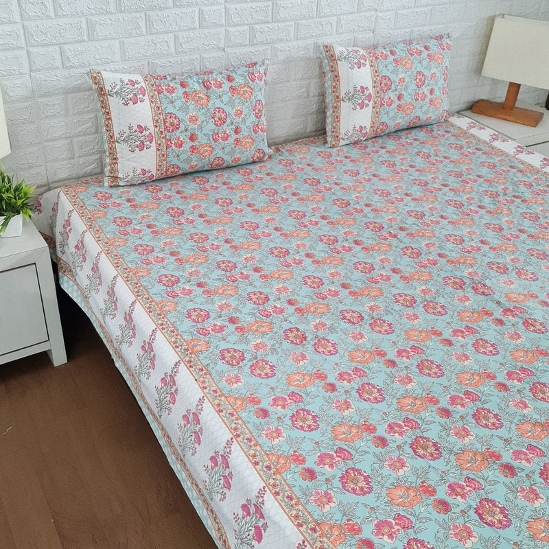 Floral Vibes Cotton Bedsheet