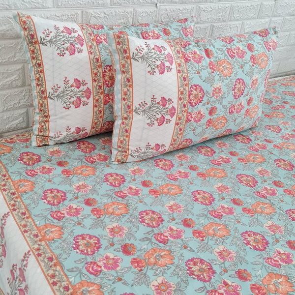 Floral Vibes Cotton Bedsheet