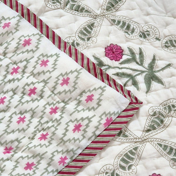Enchanting Beauty - Hand Blocked Quilt