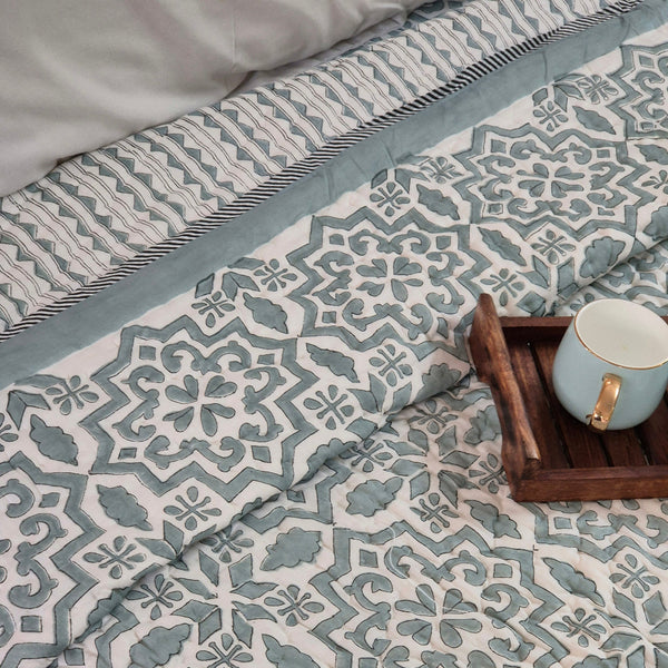 Palette Trails - Hand Blocked Quilt