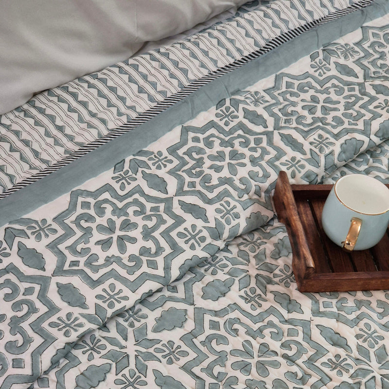 Palette Trails - Hand Blocked Quilt
