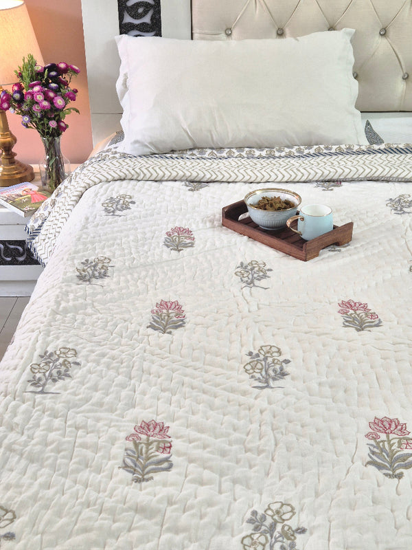Nature's Retreat Double Hand Blocked Quilt