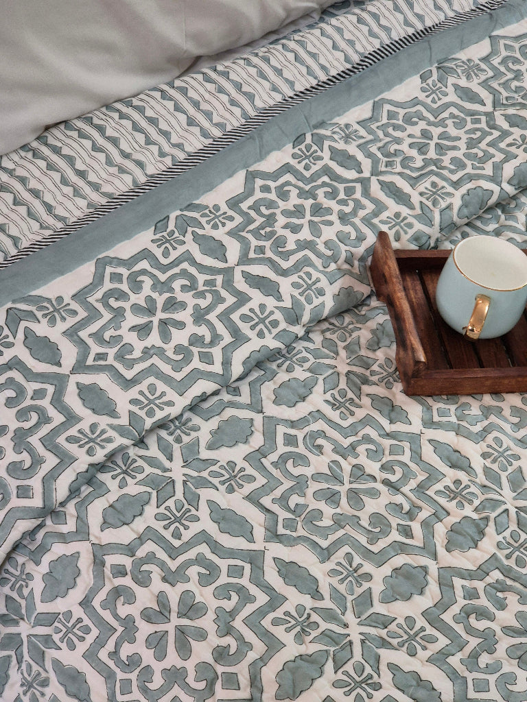 Palette Trails - Hand Blocked Quilt