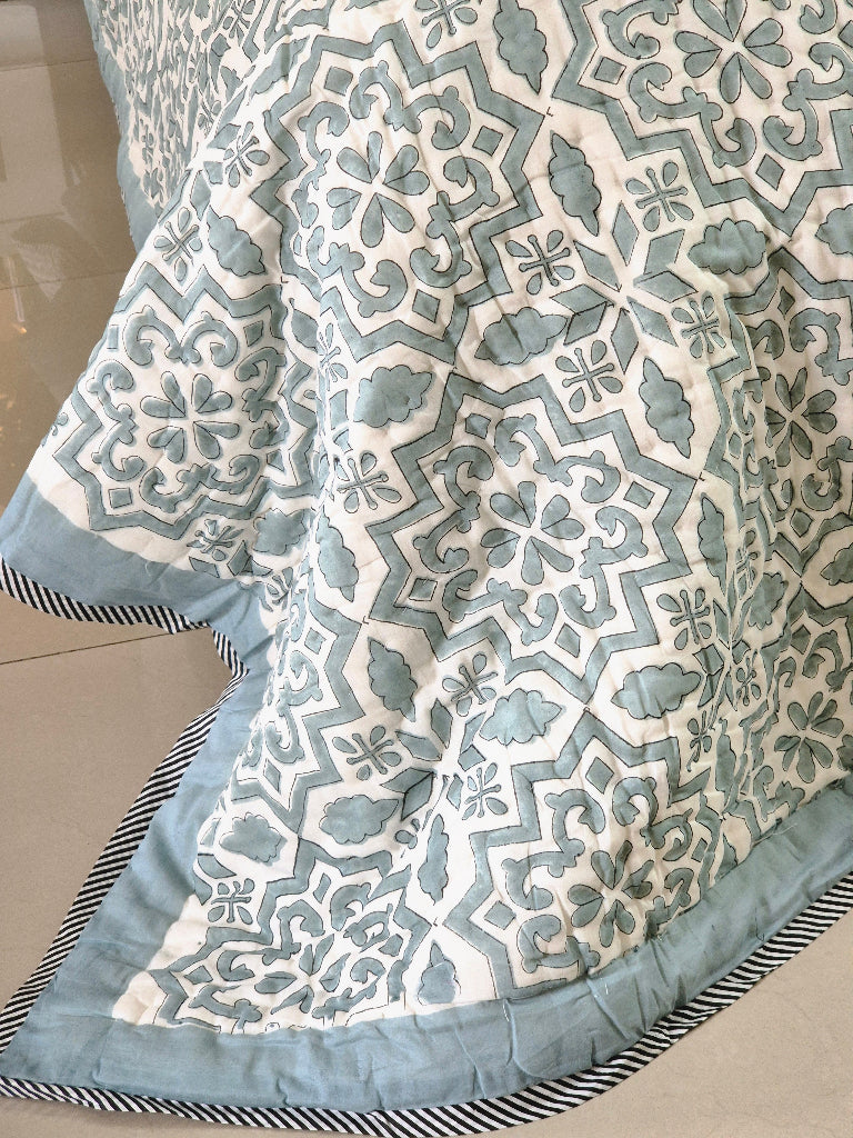 Palette Trails - Hand Blocked Quilt