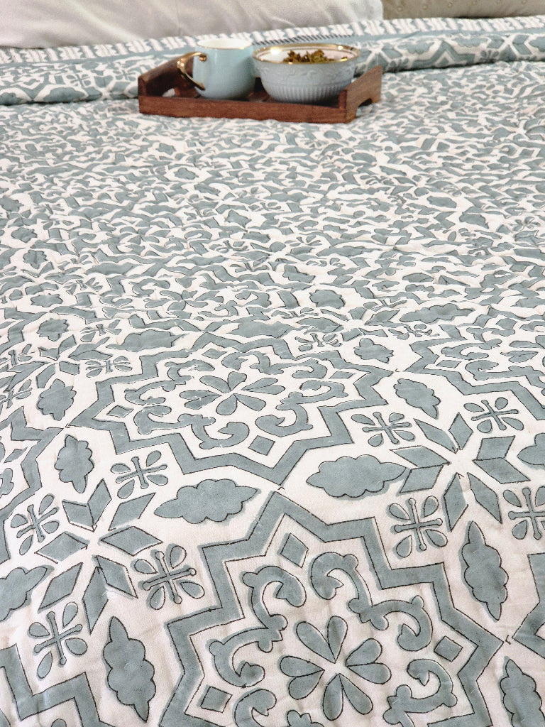 Palette Trails - Hand Blocked Quilt