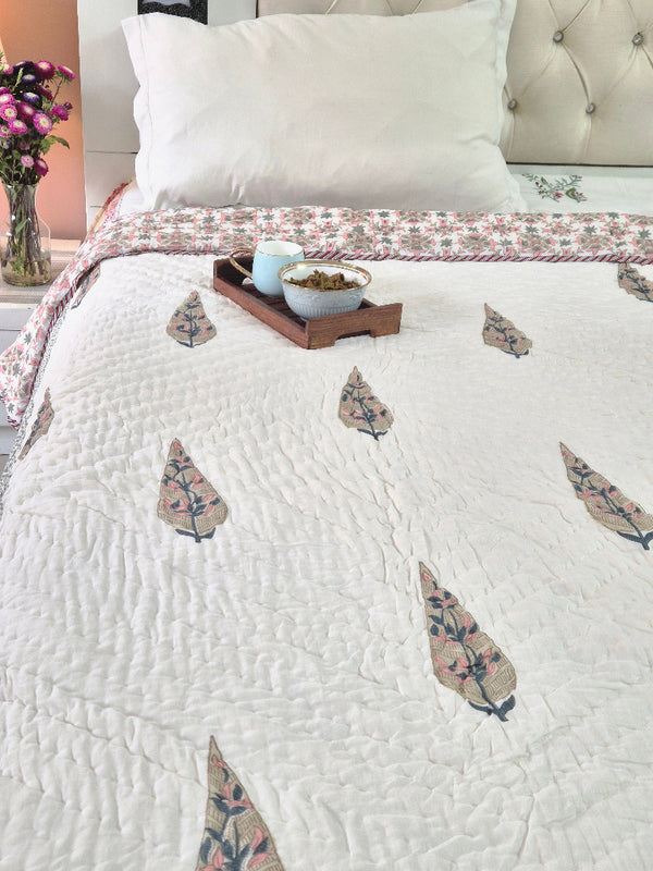 Cypress Charm Single Hand Blocked Quilt