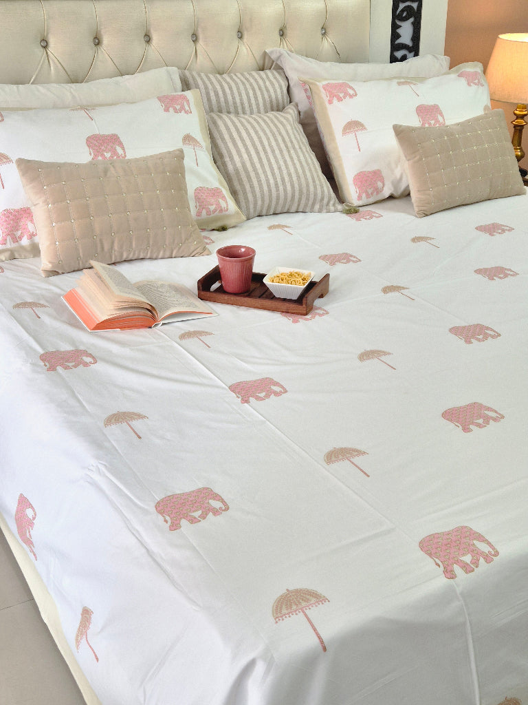 Regal Comfort - Percale Jaipuri Block Print Sheet Set