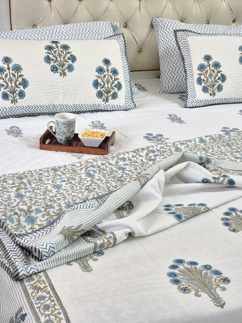 Floral Charm - Hand Blocked Dohar