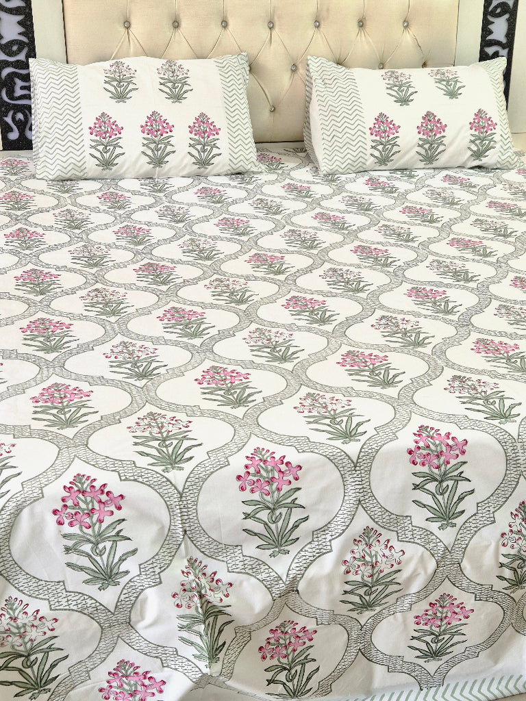 The Artisan Edit - Jaipuri Block Print Sheet Set
