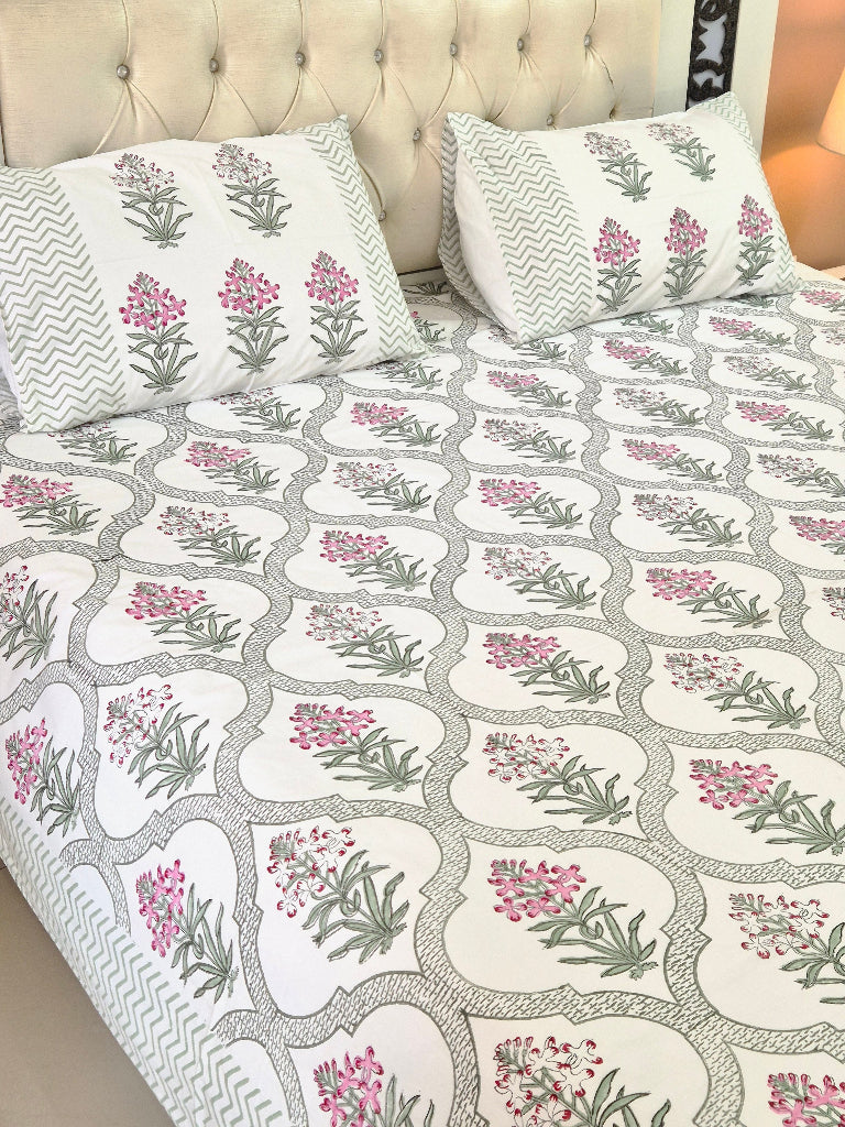 The Artisan Edit - Jaipuri Block Print Sheet Set