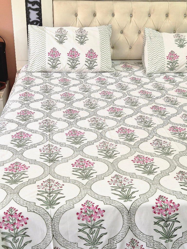The Artisan Edit - Jaipuri Block Print Sheet Set