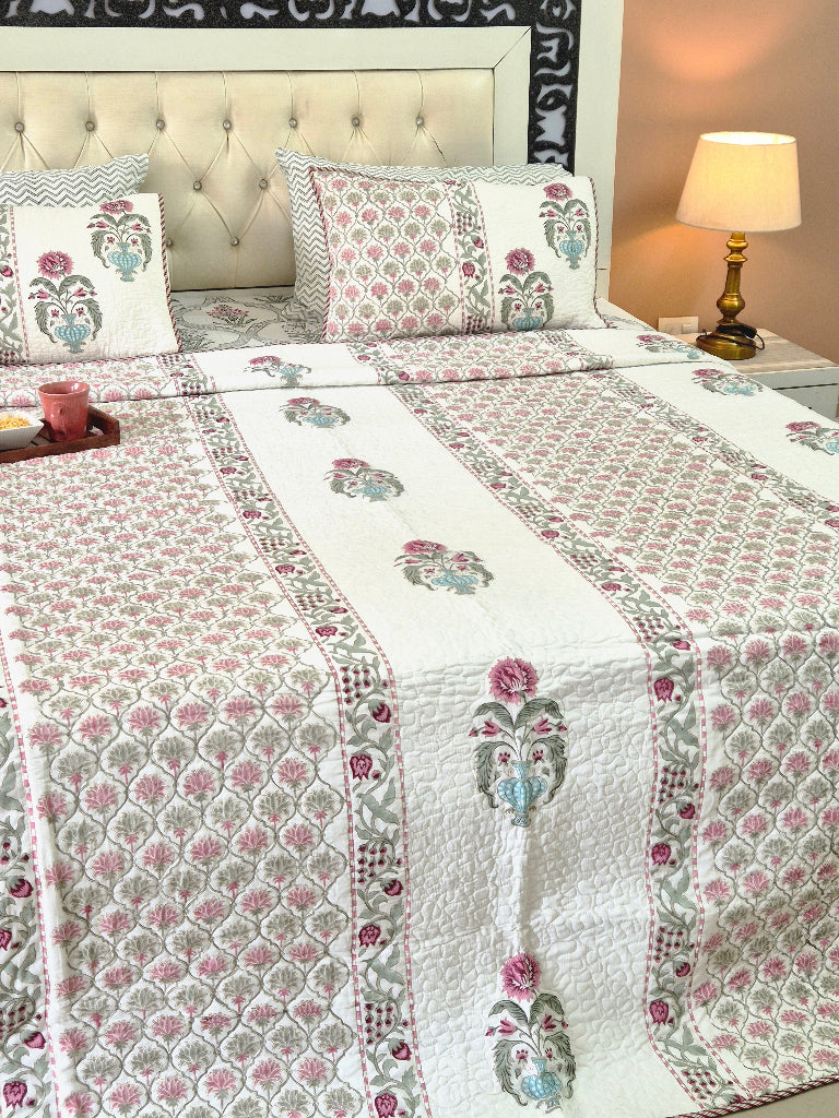 Artisan's Story - Hand Blocked Quilted Bedcover