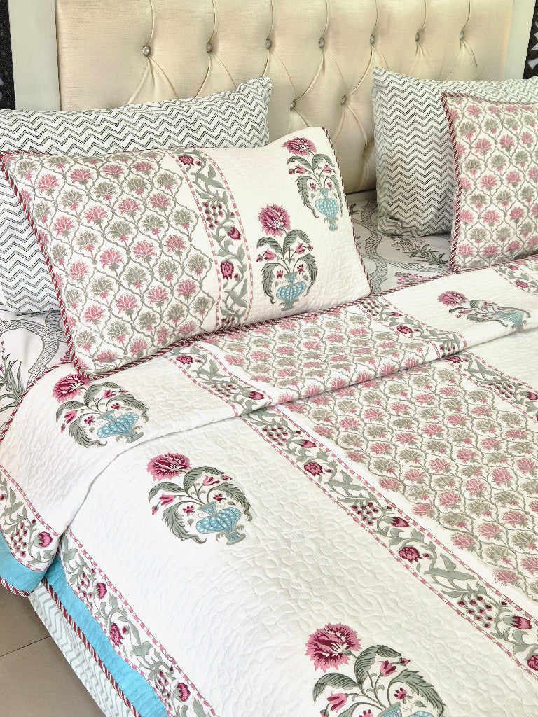Artisan's Story - Hand Blocked Quilted Bedcover