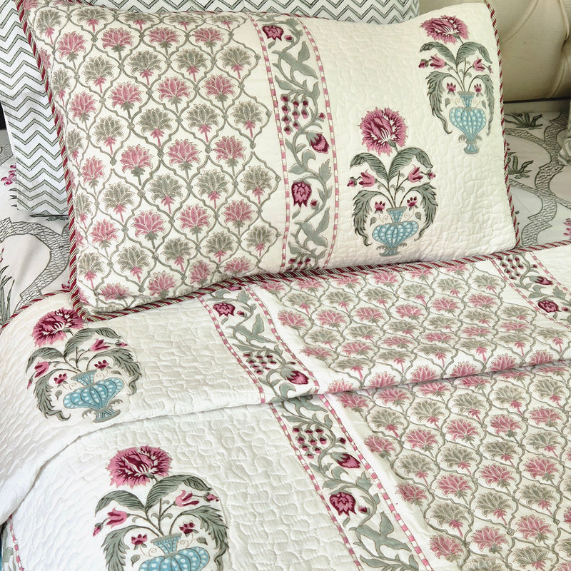 Artisan's Story - Hand Blocked Quilted Bedcover