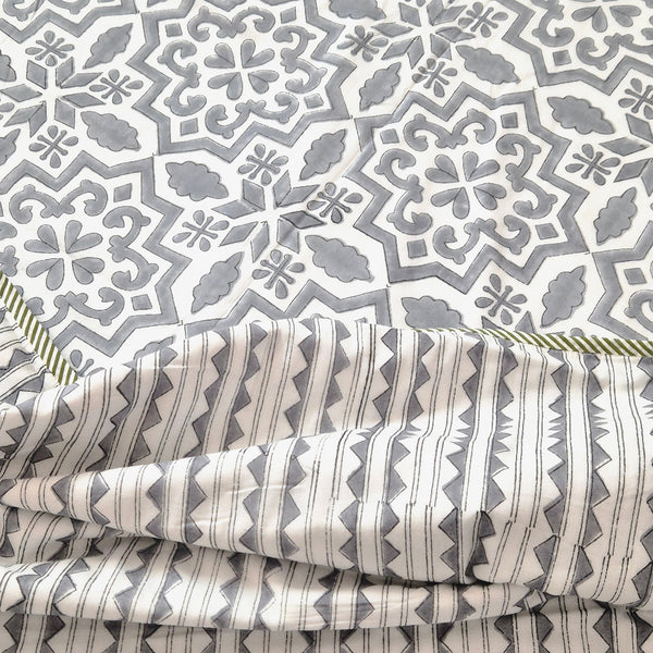 Grey Charm Single Hand Blocked Dohar