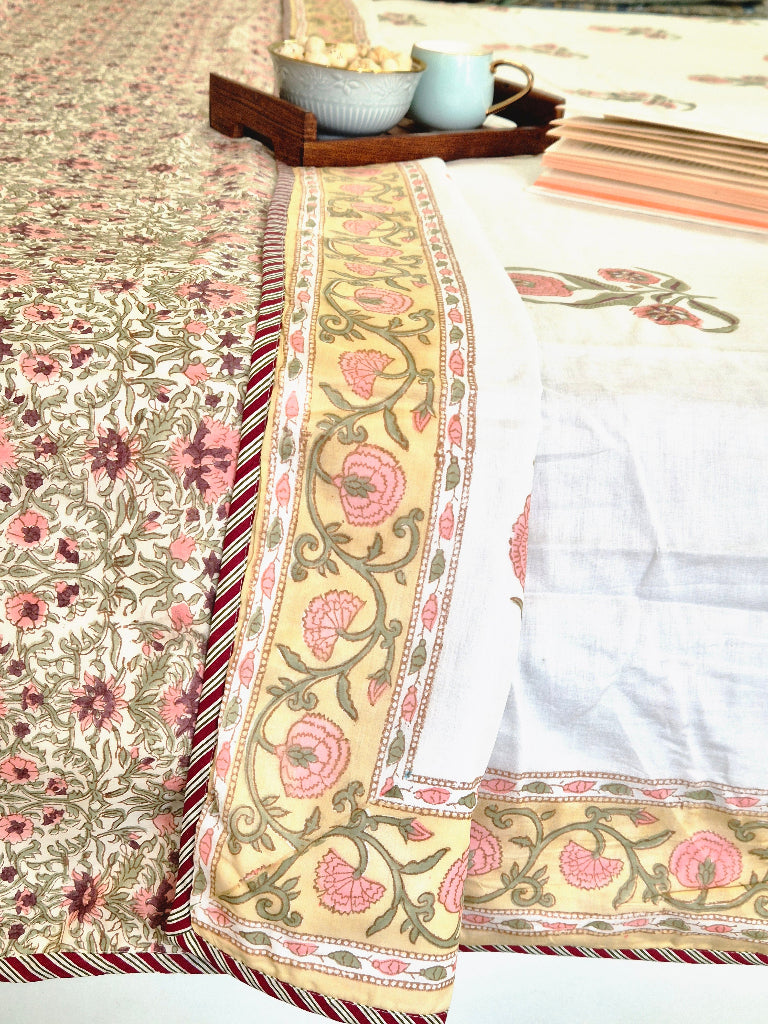 Gulkari Double Indian Hand Blocked Dohar