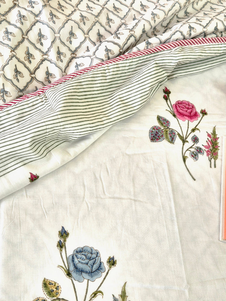 Rose Charm Double Hand Blocked Dohar