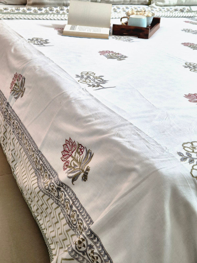 Subtle Beauty Hand Blocked Reversible Single Dohar