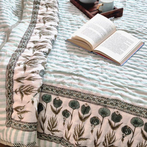 Baagh-e-Raat Hand Blocked Quilt