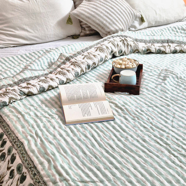 Baagh-e-Raat Hand Blocked Quilt