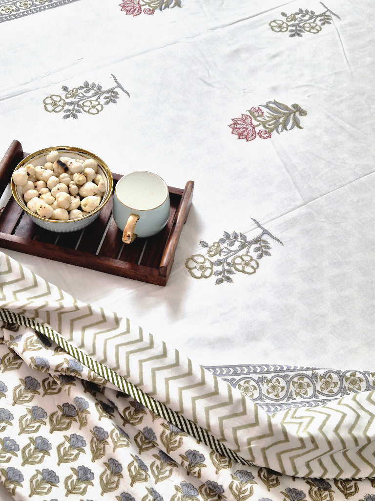 Subtle Beauty Hand Blocked Reversible Single Dohar
