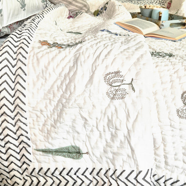 Bageecha Bliss Double Hand Blocked Quilt