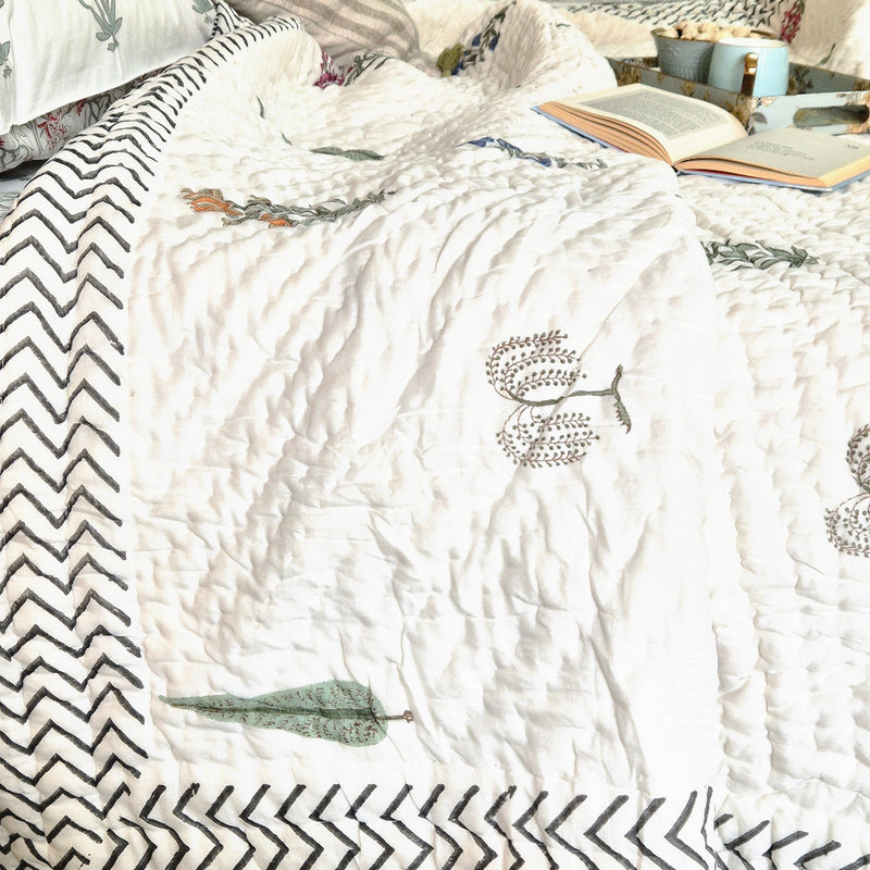 Bageecha Bliss Double Hand Blocked Quilt