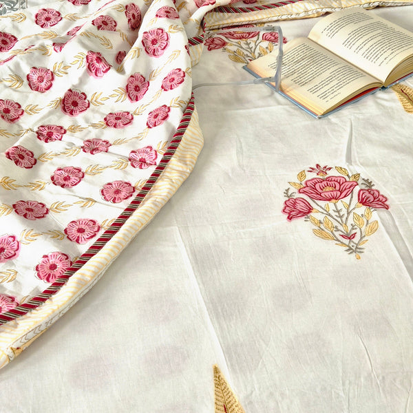 Aangan Bloom Single Hand Blocked Dohar