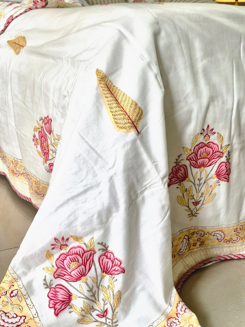 Aangan Bloom Single Hand Blocked Dohar