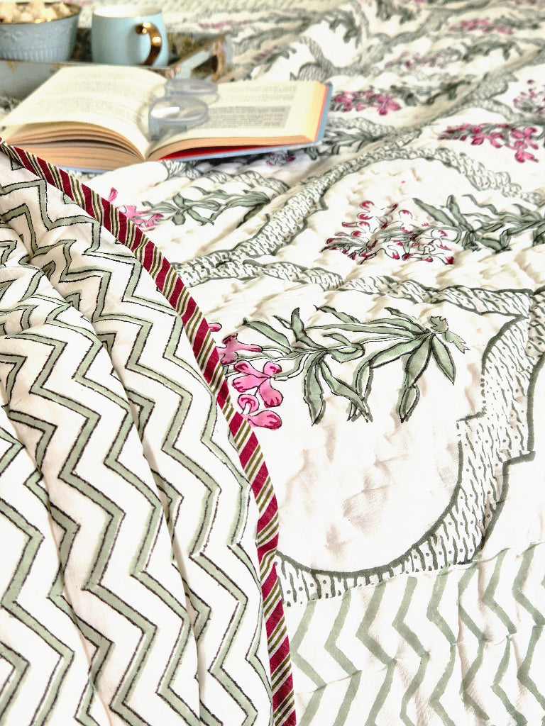 Pinkalicious Hand Blocked Quilt