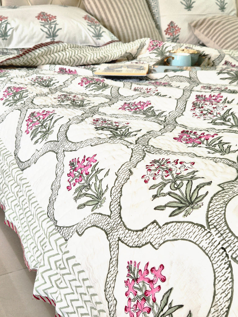 Pinkalicious Hand Blocked Quilt