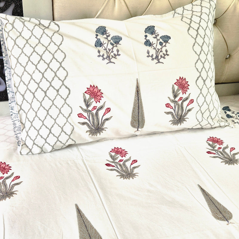 Freshness of Flowers - Hand Blocked Sheet