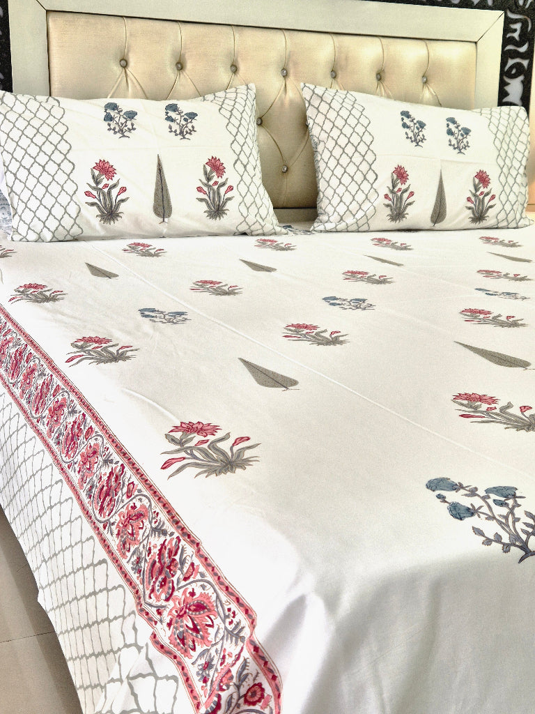 Freshness of Flowers - Hand Blocked Sheet