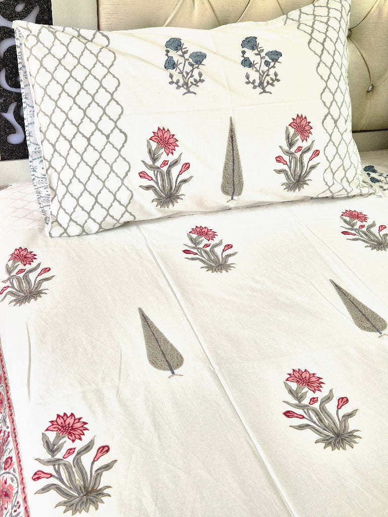 Freshness of Flowers - Hand Blocked Sheet