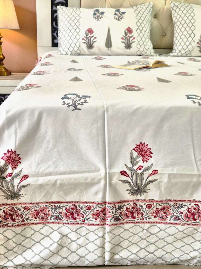 Freshness of Flowers - Hand Blocked Sheet