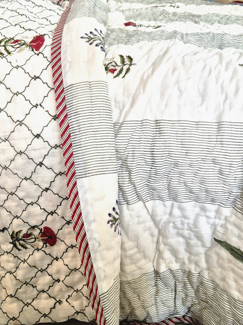 Garden of Dreams - Double Hand Blocked Quilt