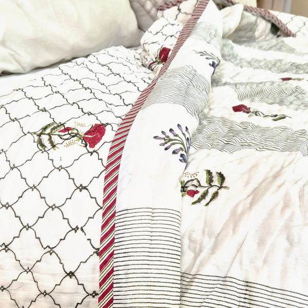 Garden of Dreams - Double Hand Blocked Quilt
