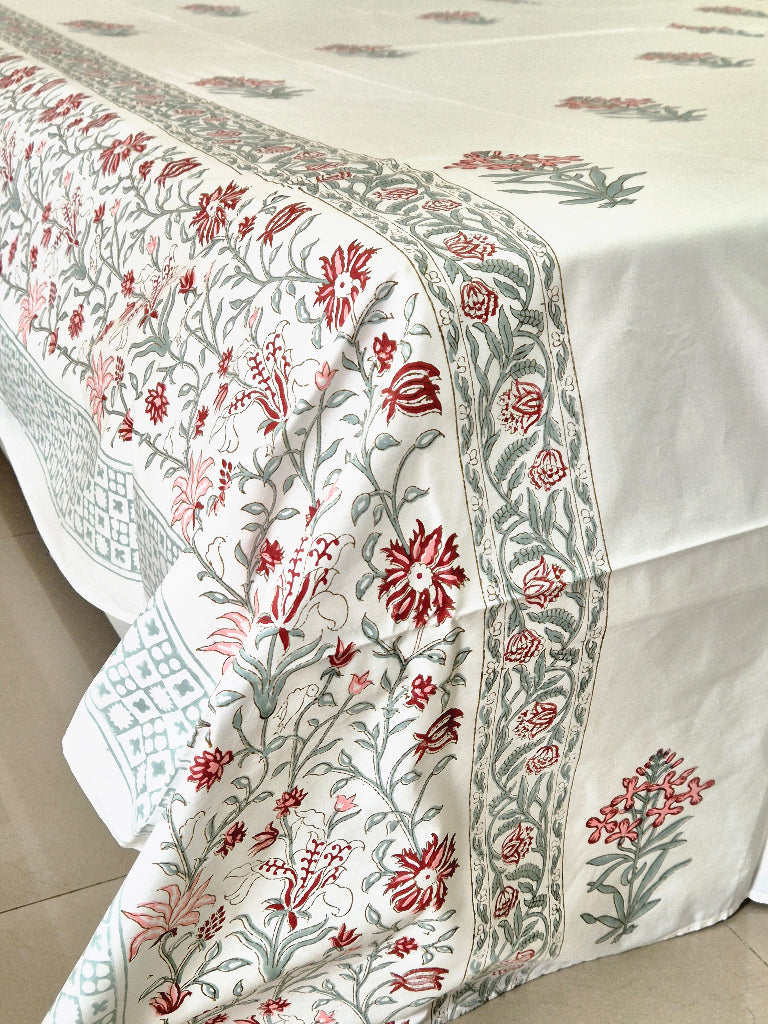 Chhapkari Hand Blocked Bedsheet