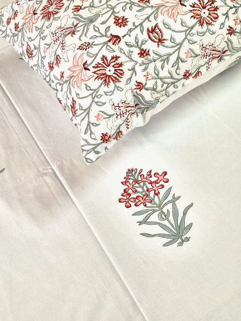 Chhapkari Hand Blocked Bedsheet