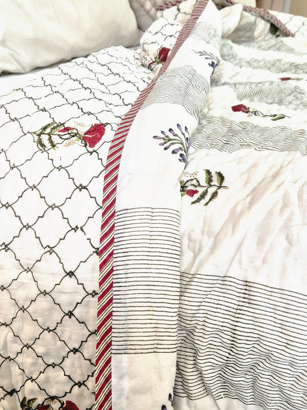 Garden of Dreams - Double Hand Blocked Quilt