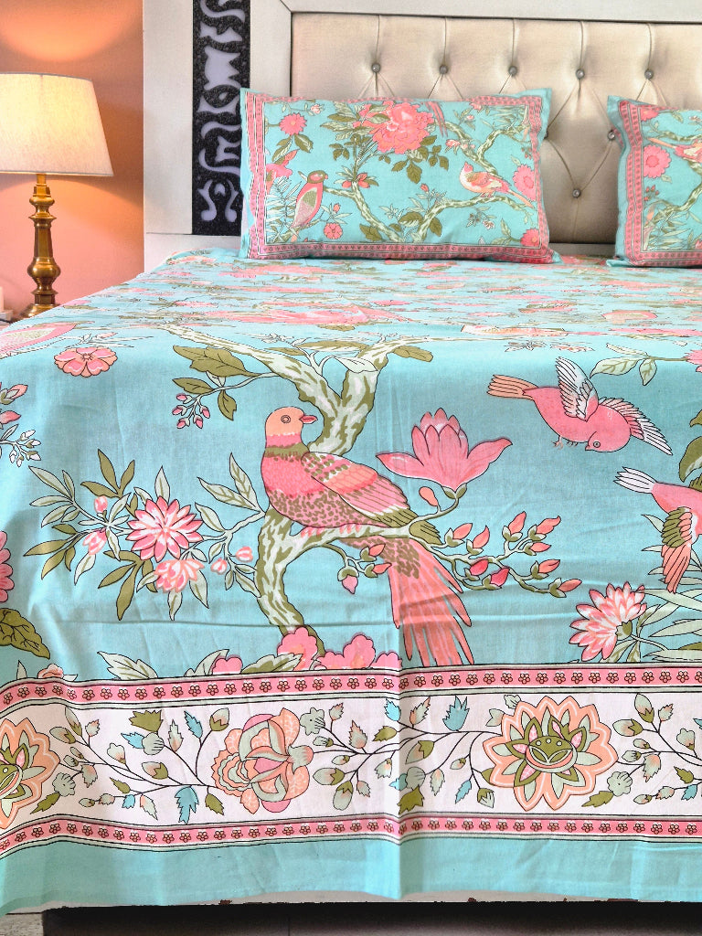 Forest Charm Cotton Bedsheet