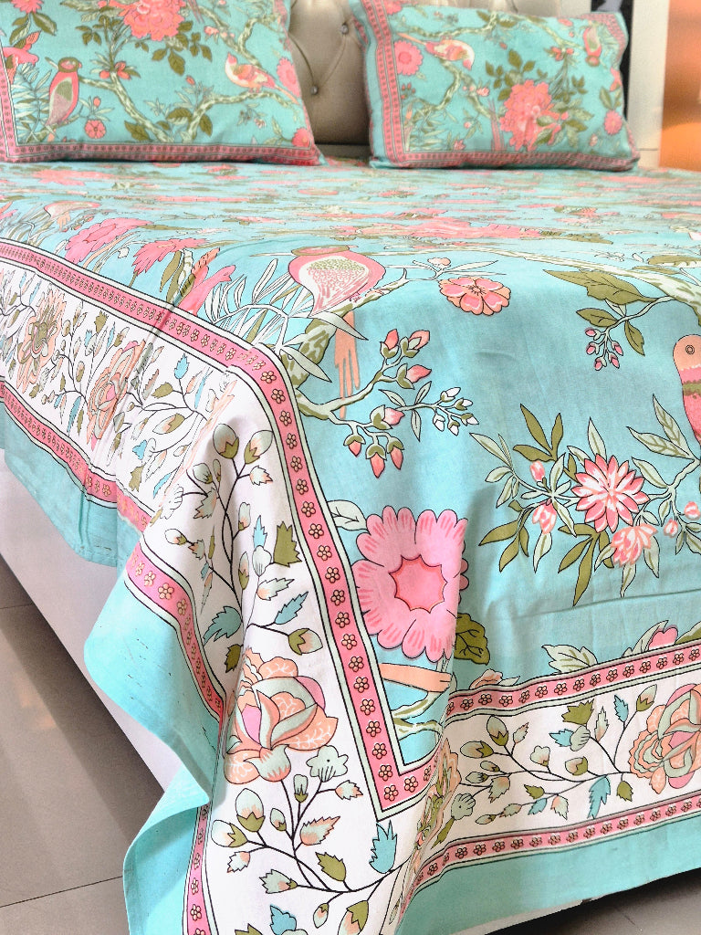 Forest Charm Cotton Bedsheet
