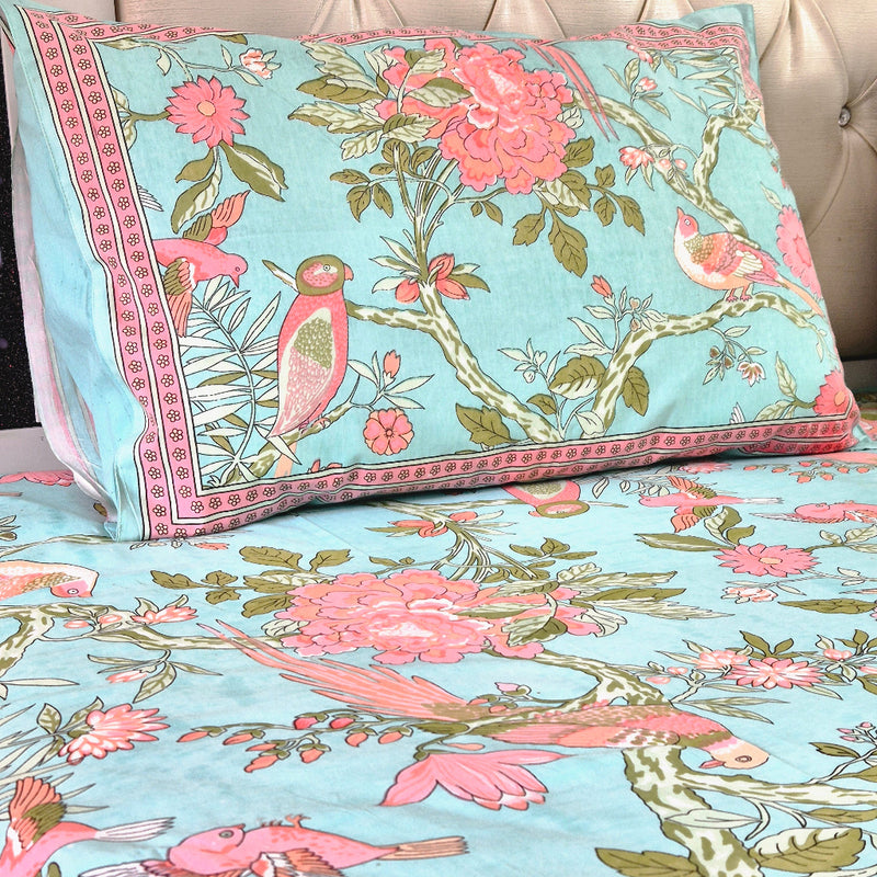 Forest Charm Cotton Bedsheet