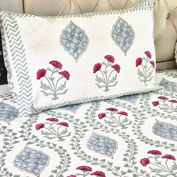 Floral Fantasy Block Print Sheet Set
