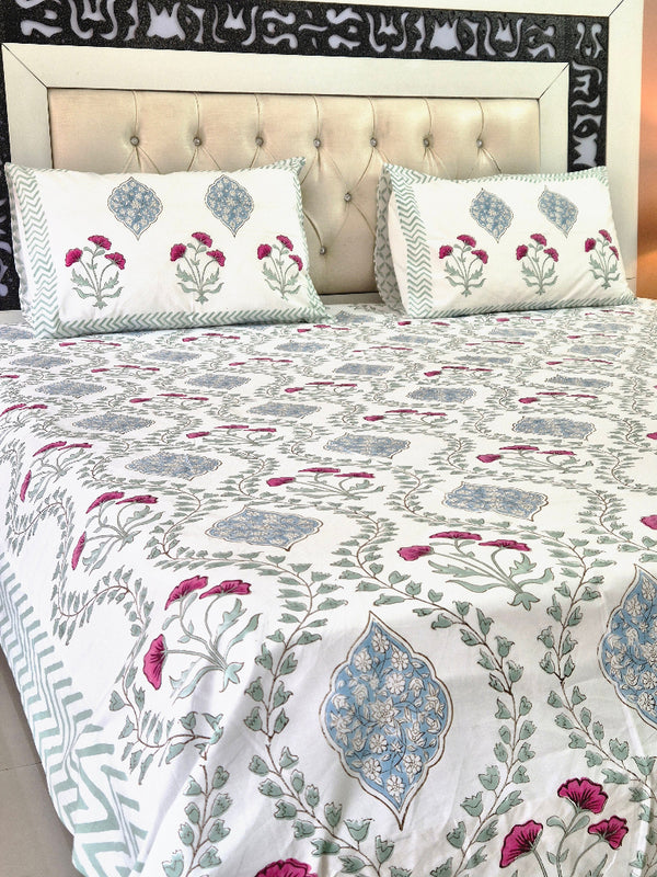 Floral Fantasy Block Print Sheet Set