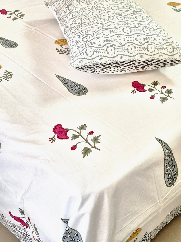 Phoolkari Luxe Block Print Sheet Set