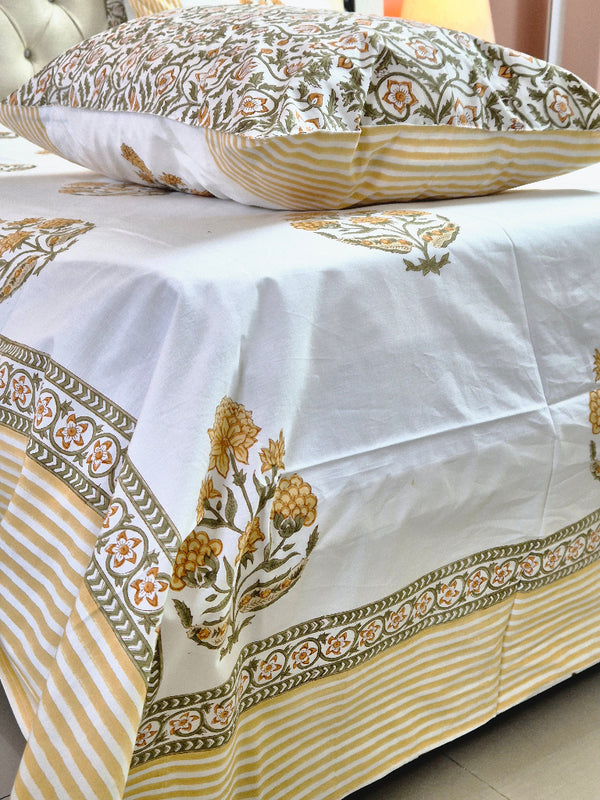 Roshan Phool Hand Blocked Sheet